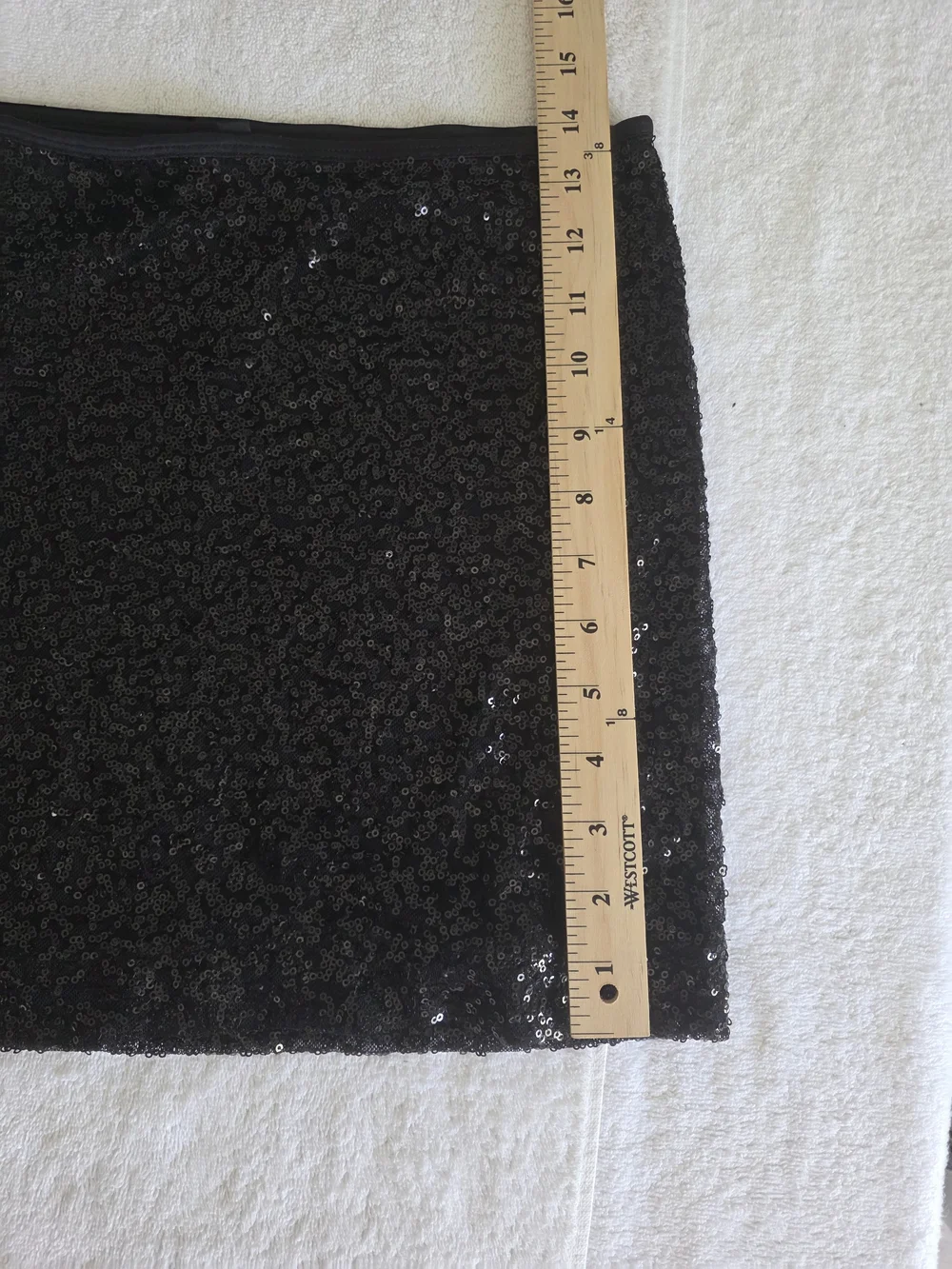 Express Black Sequin Mini Skirt – Perfect Party/Holiday Statement Piece!